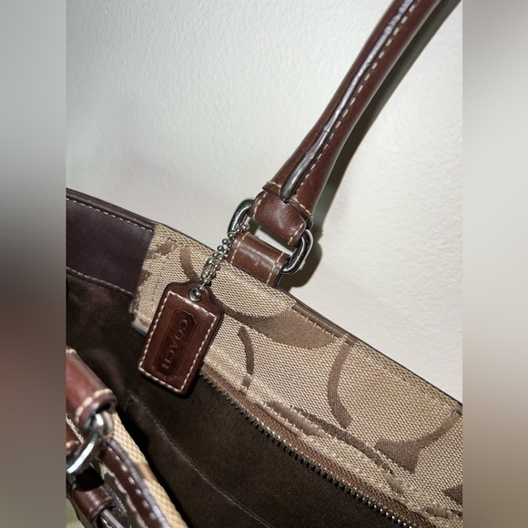 COACH HAMPTON LEOPARD STRIPE HANDBAG - Picture 5 of 8